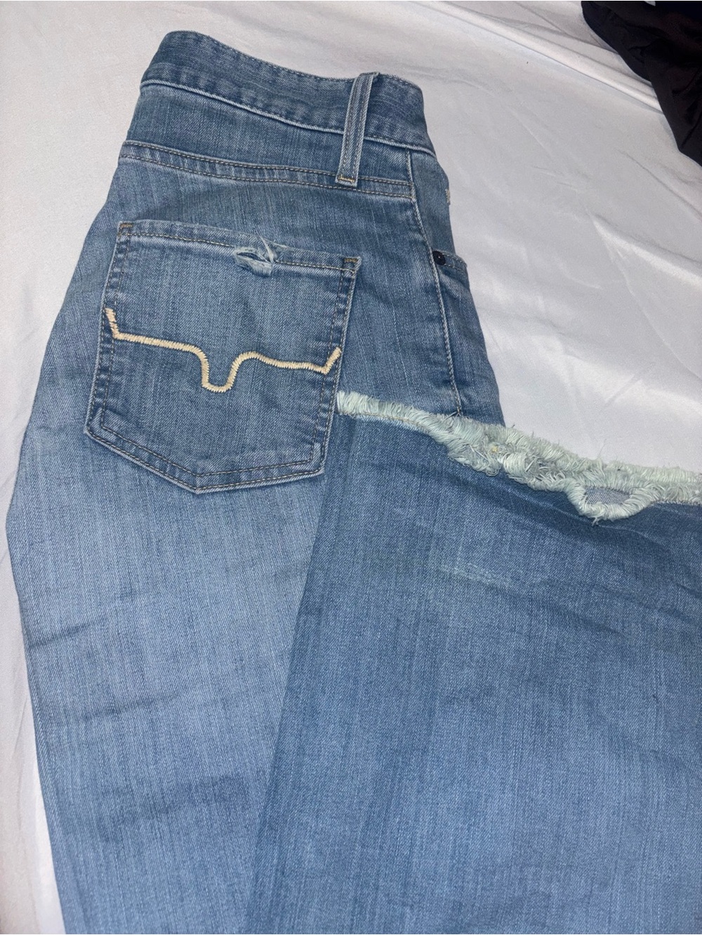 Kimes Ranch Women's Boot Cut Jeans - Light Blue with Contrast Stitching